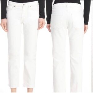 Acne Studios Row White Vintage Crop Jeans Size 26